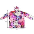 thumbnail image 5 of Minced flower Warm and Cozy Microfiber Polyester Wearable Blanket for Relaxing Nights at Home - Snuggle Up in Style with this Comfy Sleeved Blanket, 5 of 6