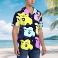thumbnail image 5 of Floral Flower Pattern Hawaiian Shirts For Men, Summer Short-Sleeve Relaxed-Fit Button-Down Shirts Small, 5 of 9