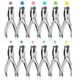 thumbnail image 1 of 12Pack 1 Hole Punch 1/4 and 1/8 Inch Single Hole Puncher Metal 5 Sheet Capacity Single Hole Punch Set Paper Punches, 1 of 8