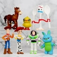 thumbnail image 2 of Disney 7pcs Toy Story 4 Action Figures Toys Woody Jessie Buzz Lightyear Forky Pig Bear Figura Model Doll Figurine Kids Gifts, 2 of 5