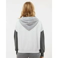 thumbnail image 3 of MV Sport Women�'s Sueded Fleece Colorblocked Crop Hooded Sweatshirt, 3 of 5