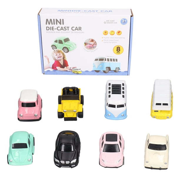 Juguete de Modelo de Coche ANGGREK Regalo de Cumpleaños 8 Piezas Aleación Simulada Para Niños 3 Años En Adelante