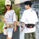 thumbnail image 4 of Riñonera para mujer, bolso bandolera para actividades al aire libre, bolso de pecho moderno a juego con colores, bolso de verano, 4 of 5