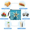 thumbnail image 5 of Haosy 3 Pack Reusable Ziploc Bags BPA Free Healthy Food Storage Bag Leakproof Sandwich Snack Freezer Bags Starfish with Sunglasses, 5 of 7
