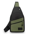 thumbnail image 2 of Chest Bag Crossbody 30cm, Adjustable Strap Multi Pocket for Sports Travel, Layered Compartment Reflective Night Safe, Lightweight Durable Fabric and Outdoor Daily Commute, 2 of 7