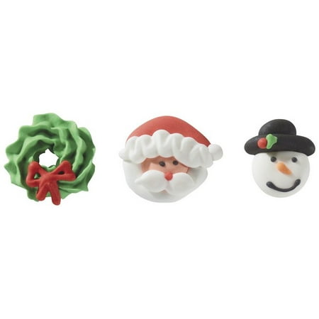 christmas fun royal icing cake cupcake decorations 12 ct christmas fun royal icing cake cupcake decorations 12 ct