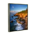 thumbnail image 3 of Stupell Rocky Cliffs Shore Beach Foam Landscape Photography Gray Floater Framed Art Print Wall Art, 3 of 6