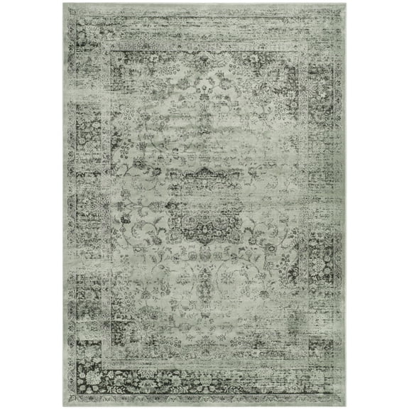 SAFAVIEH Vintage Hartley Bordered Area Rug, Spruce, 5'3" x 7'6"
