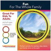 Aerobie Pro Ring Outdoor Flying Disc, Flying Ring for Kids Parties and Backyard Games, Teen Boys Gift Ideas, Kids Toys for Ages 5 & Up, Yellow, 14