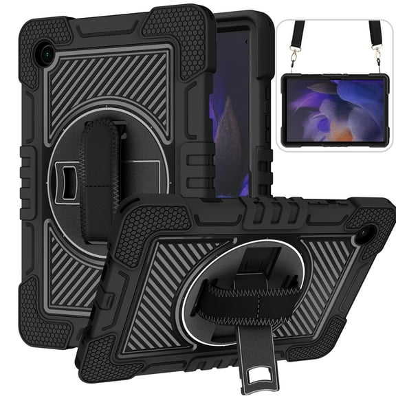 For Samsung Galaxy Tab A8 10.5 2021 360 Degree Rotation Contrast Color Silicone   PC Tablet Case For Samsung Galaxy Tab A8 10.5 2021