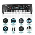 thumbnail image 4 of Electric Keyboard 61Key Digital Musical Piano Keyboard with Headphone Jack Microphone & X-Style Stand for Children Kids Xmas Gift, 4 of 9