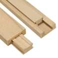 thumbnail image 1 of Uxcell 4 Set Deslizadores de Cajón de Madera, 9-7/8 (25 CM) Guía Central de Madera Clásica con Soporte de Deslizamiento, Kit de Reemplazo de Rieles Inferiores para Deslizadores de Cajón, 1 of 5