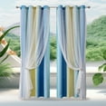 thumbnail image 7 of Blueek Halloween Pitch Black Solid Thermal Insulated Grommet Blackout Curtains/Drapes for Bedroom Window (2 Panel, 42 inches Wide by 63 inches Long), 7 of 7