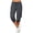 Gray, variant on Womens Capri Pants,Capri Pants for Women Summer Solid Color Capri Joggers with Pockets High Wasit Drawstring Casual Capris