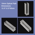 thumbnail image 1 of Glass Cuvette Liquid Sample Cell Light Path 5mm-50mm Absorption Cells 3.5ml Use For Spectrophotometer Frit Sintering Technology, 1 of 10
