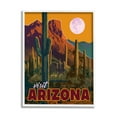 thumbnail image 4 of Stupell Industries Visit Arizona Brilliant Desert Sky Arid Vegetation Graphic Art White Framed Art Print Wall Art, Design by David Owens Illustration, 4 of 5