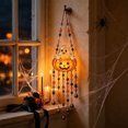 thumbnail image 3 of BingTong Halloween Themed Wind Chime Acrylic Outdoor Decor,Wind‑Chime‑Style Wall Pendant with Ghost,Witch Hat,Pumpkin and so on Design,Bead‑Strung Holiday Decor,for Window,Door,H-D, 3 of 6