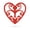 Red, variant on RealSteel Elegant Heart Wall Art, Romantic Indoor/Outdoor Home Décor (24"/ Red)