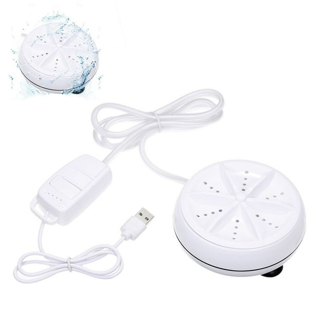 Machine à Laver Portable 1 kg Quantité de Lessive Mini Laveuse Rotative avec Câble USB pour Maison Voyage d'Affaires