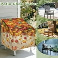 thumbnail image 3 of Renewold Outdoor Chair Covers Waterproof Recliner Chair Cover Heavy Duty Windproof Lawn Deck Furniture Protection with Air Vent Fall Decoration, 32"W x 35"D x 36"H, Maple Leaf Red Gold, 3 of 7