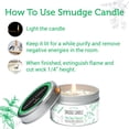 thumbnail image 5 of Soul Sticks White Sage and Peppermint Scented Smudge Tin Candle with Crystals and Herbs and Crystals, 5 of 7