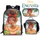 thumbnail image 2 of Mochila Disney New Boy Girl Encanto, 3 piezas, mochila escolar, bolsa de comida, mochila de Anime para niños, mochila femenina, mochila escolar duradera, bolsa de regalo para estudiantes, 2 of 5