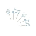 thumbnail image 5 of Pack Of 1 Music Cake Toppers Colorful Eighth Note Cupcake Insert For Themed Parties Paper Food Safe Decoration, 5 of 11