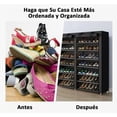 thumbnail image 3 of Mueble Zapateros Organizador Zapatos 9niveles Marco De Metal Modelo Negro, 3 of 4