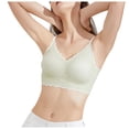 thumbnail image 3 of Wdgfv Womens Lace Edge Non Steel Ring Seamless Movement Adjustable Yoga Sleep Large Cup Support Bra, 3 of 6