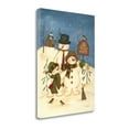 thumbnail image 2 of "Snowman Family Joy" By Kim Lewis, Fine Art Giclee Print on Gallery Wrap Canvas, Ready to Hang, 2 of 3
