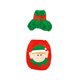 thumbnail image 3 of Juego de alfombras de cubierta de asiento de inodoro de Navidad Alfombra de pedestal antideslizante Decoración de baño de Navidad Elf sidaley HA001041-04, 3 of 6