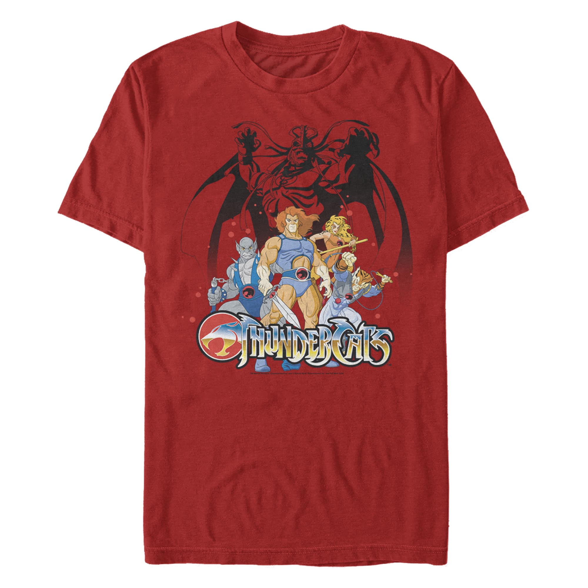 Thundercats Adult T-Shirt with Classic Logo, 100% Cotton, Graphic
