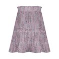 thumbnail image 5 of Generic Women's Solid Color Midi Skirts Boho Summer High Elastic Waist Skirt Flowy Tiered Ruffle Casual A-Line Cute Skirts, 5 of 5