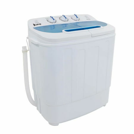 ZOKOP Portable Washing Machines For Small Apartments,XPB46-RS4 13Lbs Semi-automatic Twin Tube Washing Machine US Standard White &
