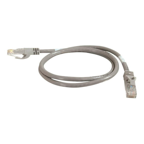 C2G 50ft Cat6 Ethernet Cable - Snagless - 550MHz - Grey - Patch cable - RJ-45 (M) to RJ-45 (M) - 50 ft - stranded wire - CAT 6 - molded, snagless, stranded - gray
