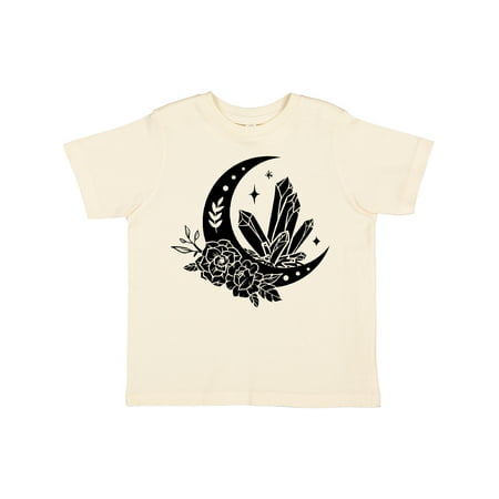 

Inktastic Crystals Moon and Flower Design with Stars Gift Toddler Boy or Toddler Girl T-Shirt