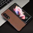 thumbnail image 6 of Case for Samsung Galaxy Z Fold 4, Carbon Fiber Leather Soft TPU Shockproof Drop Resistant Anti-Scratches Slim Folding Cover for Samsung Galaxy Z Fold 4,Brown, 6 of 6