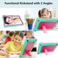 thumbnail image 6 of SOATUTO For Samsung Tab A8 Case With Shoulder Strap / Kickstand Soft Silicone Hybrid Shockproof Drop Proof Case For Samsung Galaxy Tab A8 Case 10.5 Inch 2022 SM-X200 SM-X205 SM-X207 - Green+Pink, 6 of 6