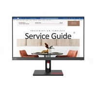 Lenovo ThinkVision S24i-30 23.8" 16:9 Full HD 100Hz IPS WLED Monitor, Raven Black/Storm Gray