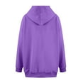 thumbnail image 5 of Oversized Hoodies for Women 2025 Fall Winter Long Sleeve Plain Basic Hooded Sweatshirt with Pockets Pullover Tops, 5 of 6