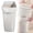 White, variant on Small Trash Can, Slim Garbage Can Plastic Waste Basket with Handles Container Bin for Narrow Spaces Bathroom, Bedroom, Kitchen, Office at Home, Beige