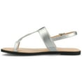 thumbnail image 2 of Journee Womens Gerra T-Strap Toe Ring Flat Sandals, 2 of 9