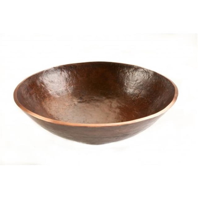 Premier Copper Products PV16RDB Évier de Cuve en Cuivre Rond Forgé à la Main