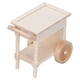 thumbnail image 1 of Mini Carrito De Comedor, Juego De Simulación Mini Carrito De Servicio De Comida Realista Para Niños Para Casa De Muñecas 1/12, 1 of 8