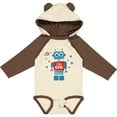thumbnail image 3 of Inktastic Robot 1st Birthday Boys Long Sleeve Baby Bodysuit, 3 of 5