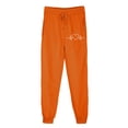 thumbnail image 4 of Makaor Womens Jogger Pants with Pockets Solid Baggy Fleece Athletic Joggers with Elastic Waist Orange XL, 4 of 4