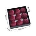 thumbnail image 3 of Velvet Flocked Shatterproof Christmas Ornament Hanging Decorative Bulbs For Holiday Party, 3 of 4