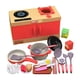 thumbnail image 1 of Cocina de juguete para niños, juego de cocina de 33 piezas con placa de cocina interactiva, accesorios realistas, comida de juguete, juguete educativo para niños y niñas de 3 años en adelante., 1 of 6