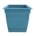 thumbnail image 4 of Bloem Dayton 24" Ocean Blue Recycled Plastic Rectangle Window Box Planter with Saucer Tray for Indoor and Outdoor Gardening, 4 of 7