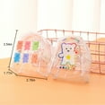 thumbnail image 2 of Porte-monnaie Transparent Imperméable Dessin Animé Pochette à Fermeture Éclair Porte-Monnaie avec Porte-Clés, 2 of 10